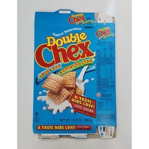 Vintage 1992 Ralston Double Chex Vintage‎ Used Cereal Box